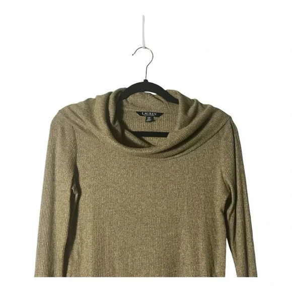 2020.‎ LAUREN RALPH LAUREN BLACK LABEL LONG SLEEVE KNITTED COWL NECK SWEATER - Picture 2 of 7